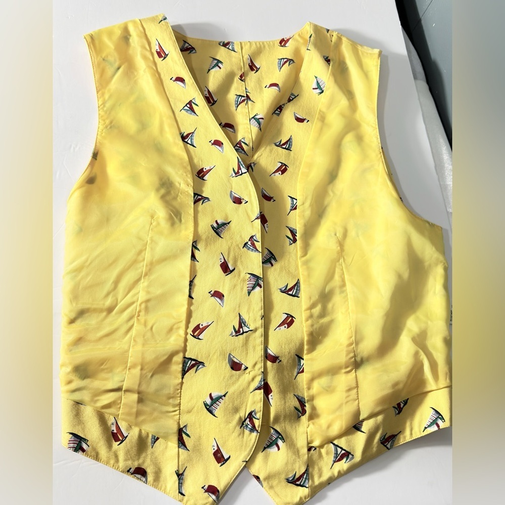 Yellow Patterned Women's Top - Picture 9 of 10